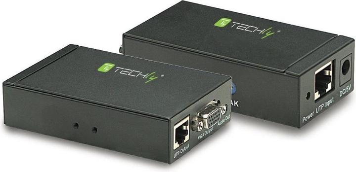 Actual product image Techly Amplifier Extender VGA and Audio over Network Cable