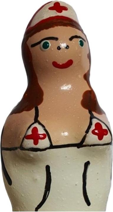 Condomerie - Handbemalte Neuheitskondome Krankenschwester Brãoenette