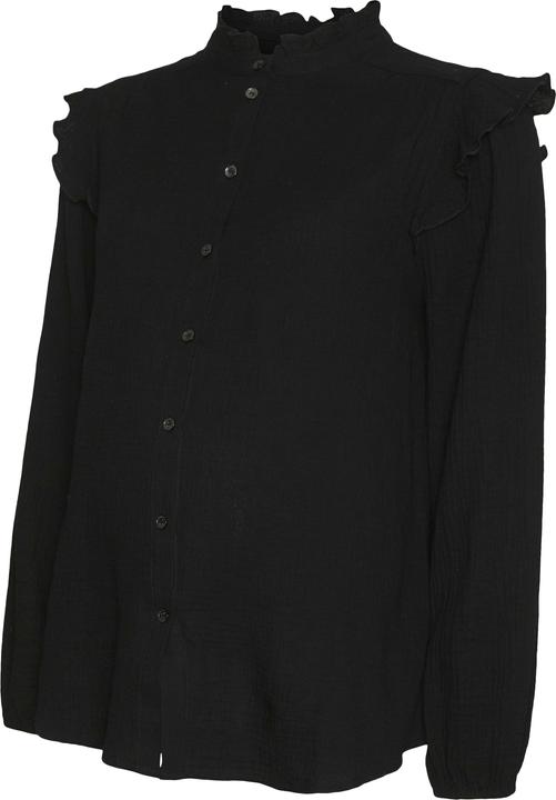 Actual product image Mamalicious Regular fit Shirt collar Elasticated cuffs Balloon sleeves Top Blouse (S)