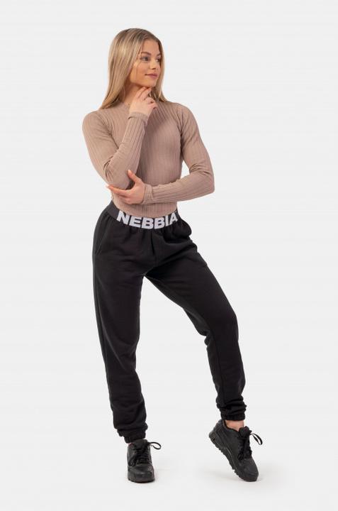 Actual product image Nebbia Iconic Mid-Waist Sweatpants 408 black (L)
