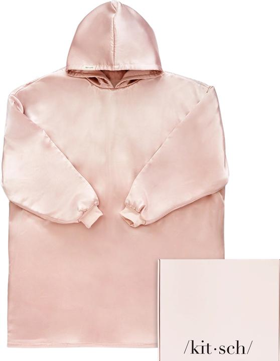 Produktbild Kitsch Satinhoodie Glazey Blush (One Size)