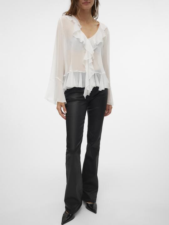 Actual product image Vero Moda Vmflash Mr Flared Coated Pants Noos (L)