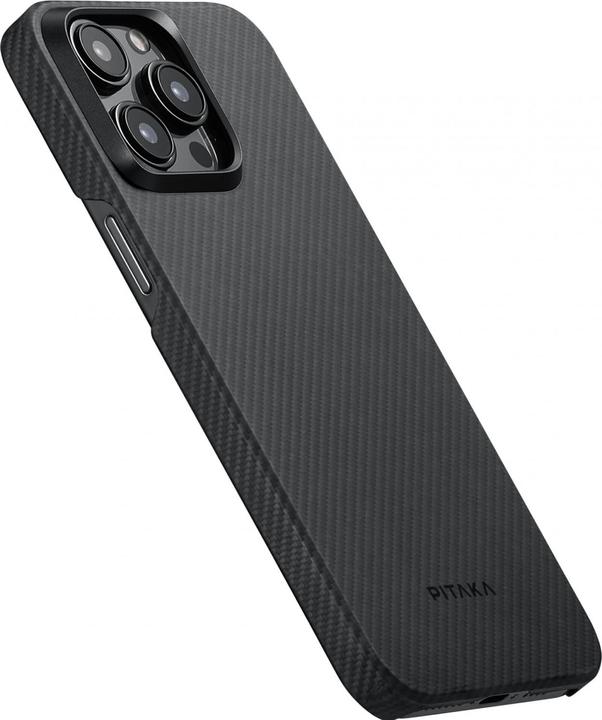 Actual product image Pitaka MagEZ Case for iPhone 15 Pro (Black/Grey Twill) 600D (Apple iPhone 15 Pro)