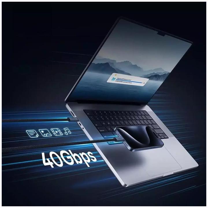 Actual product image Baseus USB C – USB C (1 m, USB 4.0, 240 W)