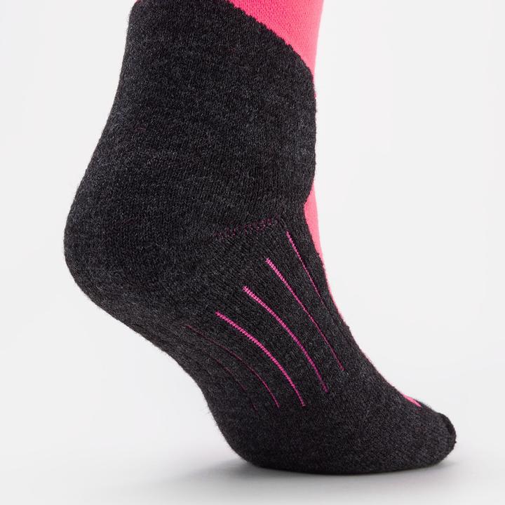 Actual product image Wedze Skisocken Snowboardsocken Erwachsene - 100 schwarz/neonpink (43, 46)