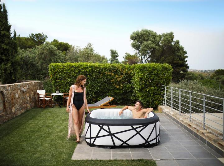 Produktbild PureHaven aufblasbarer Whirlpool 185x185x68 cm für 6 Personen selbstreinigend inkl. Filterkatuschen (6 Pers.)