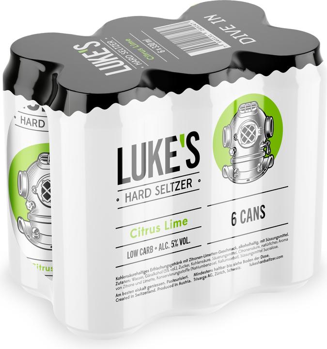 Actual product image Luke's Hard Seltzer CITRUS LIME box (24 x 33 cl)