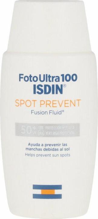 Actual product image Isdin FOTO ULTRA 100 spot prevent fusion fluid SPF50+ 50 ml (Sun cream face, SPF 50+, 50 ml)