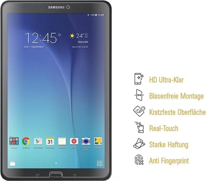 Produktbild Protectorking 1x Panzerfolie Anti-Shock HD Klar (1 Stück, Galaxy Tab E 9.6)