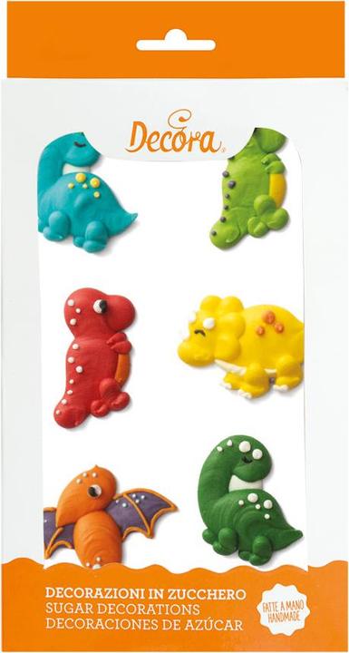 Decora Sugar decoration dinosaur (6 x)