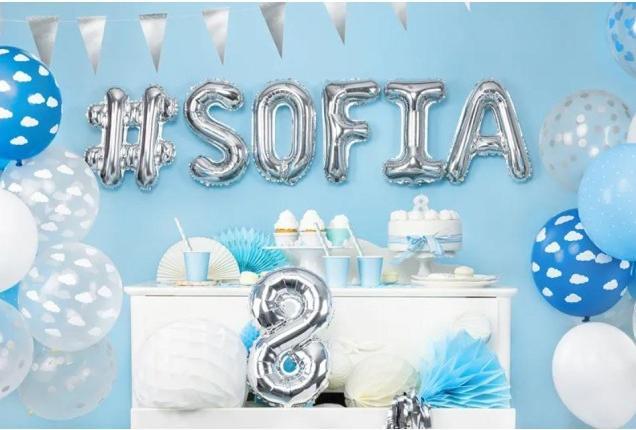 Produktbild Partydeco Ballon "Hashtag" in Silber (1 x)