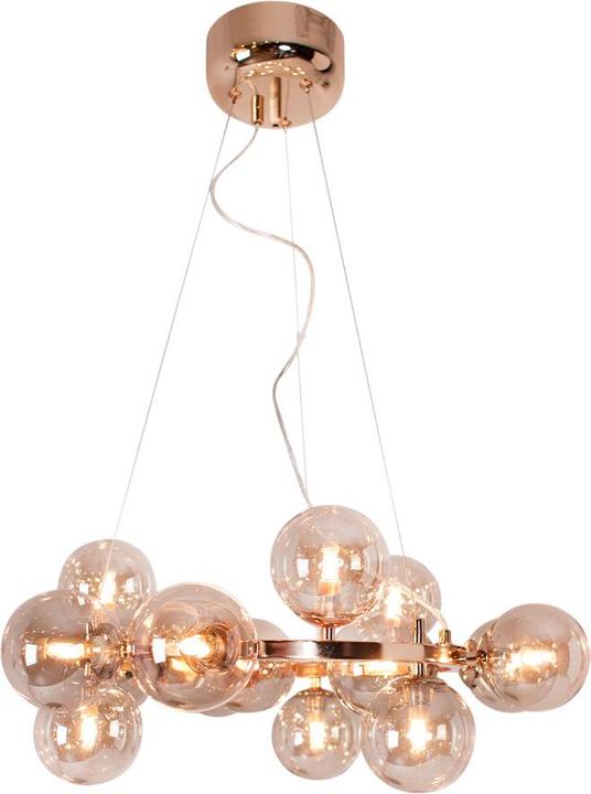 Actual product image By Rydens Pendant light Splendor Ø58cm Gold Amber 15xG9 4200970-5503 (G9)