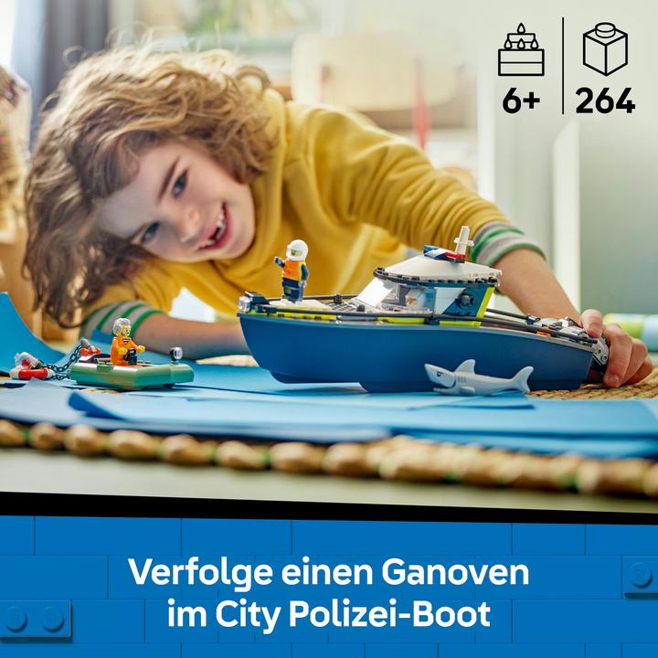 Produktbild LEGO Verfolgungsjagd im Polizeiboot (60456, LEGO City)