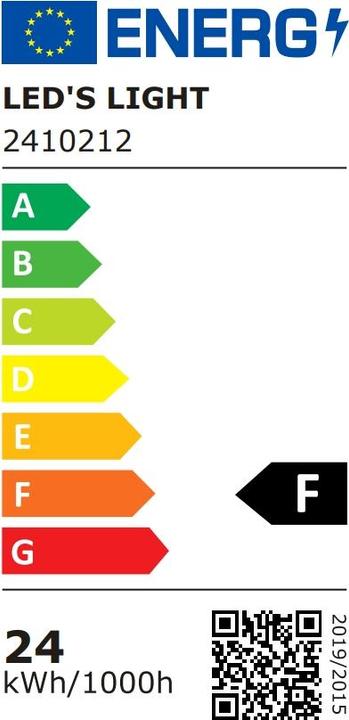 Energy Label Led's light Basic LED light strip L1500mm 24W 2500lm 4000KF (2500 lm)