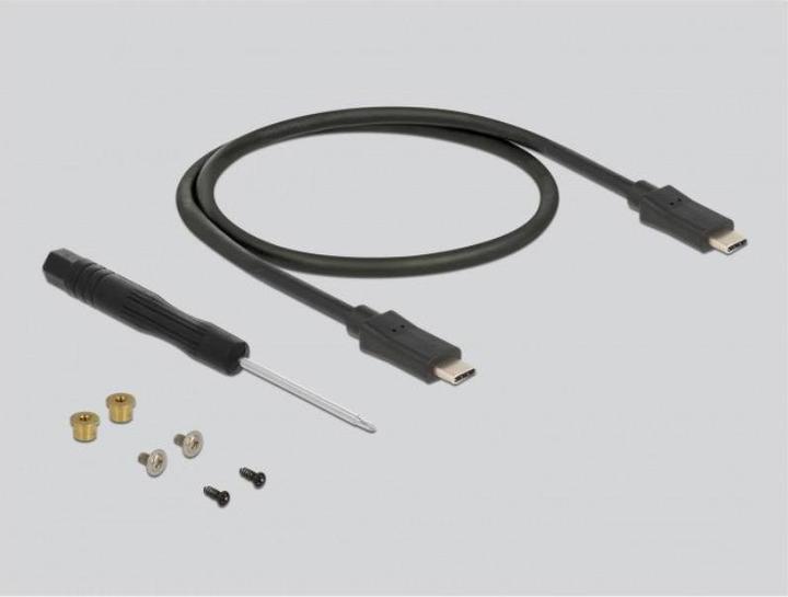 Actual product image Delock External enclosure for M.2 SATA SSD with USB Type-C™ connector (M.2 2280, M.2 2260, M.2 2242, M.2 2230)