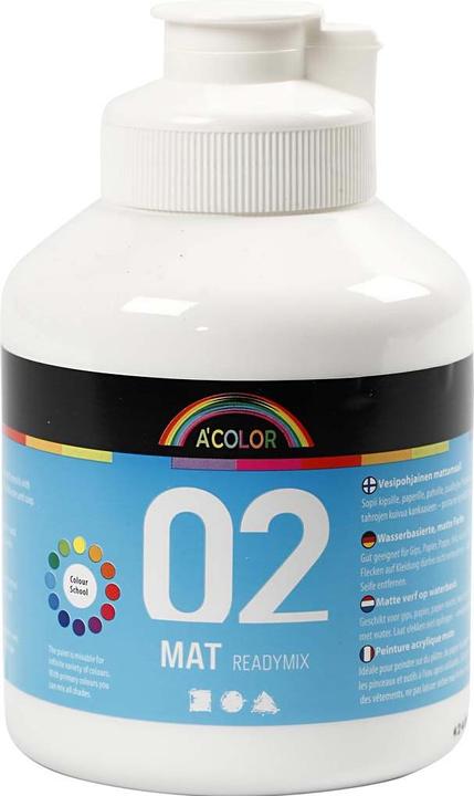 Image du produit Creativ Company Peinture acrylique A-Color (Blanc, 500 ml)