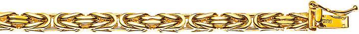 Natsumi Schmuck Halskette Gelbgold 18K/750 Königskette 3.5mm (750/18 K Gelbgold, 60 cm)