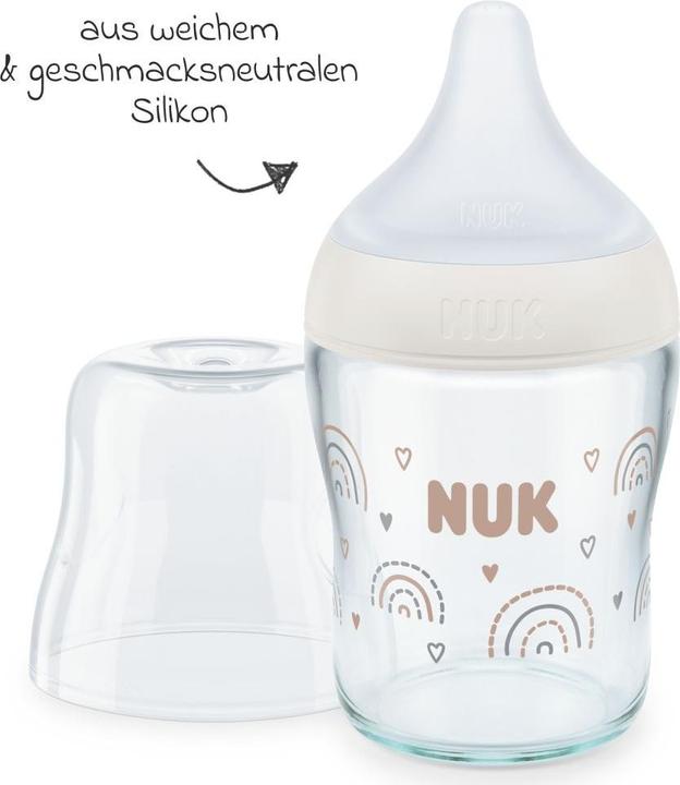 Produktbild NUK Babyflaschen Premium Glas-Flaschen-Set Perfect Match 11-tlg. (230 ml)