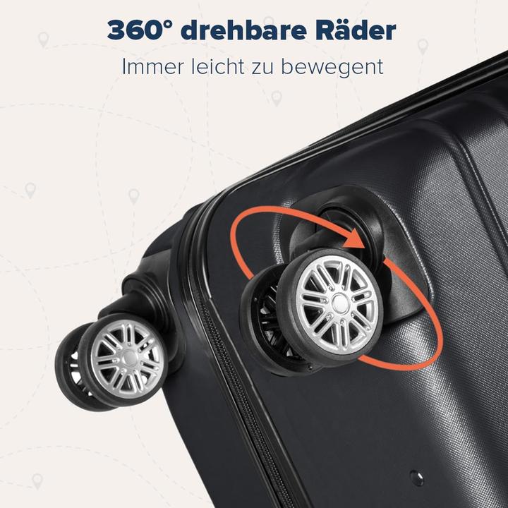 Actual product image Trvlmore 2-teiliges Kofferset (110 l, Hand luggage (up to 50 litres), L (90 - 115l))