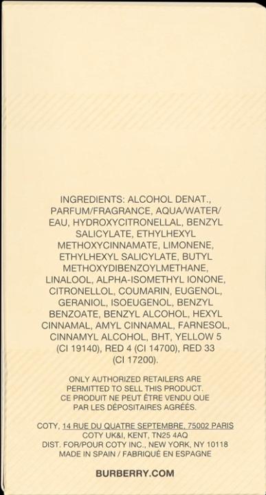 Immagine prodotto Burberry Fine settimana (Eau de parfum, 100 ml)