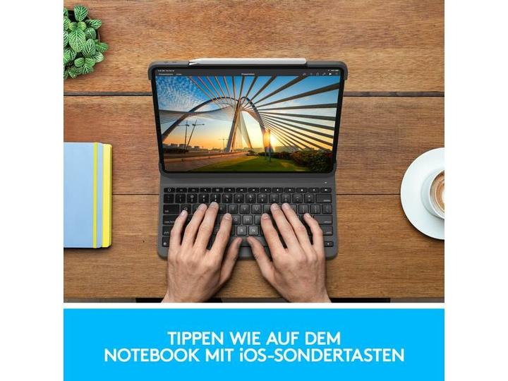 Actual product image Logitech Slim Folio Pro (CH, iPad Pro 12.9 2018 (3. Gen), iPad Pro 12.9 2020 (4. Gen))