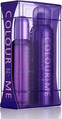 Milton Lloyd Colour Me Purple Fragrance for Women Gift Set 100ml EDP/150ml Body Spray (Parfum set)