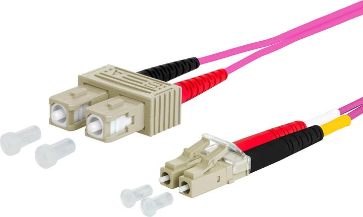Produktbild Metz Connect Connect OpDAT Patchkabel SC-D/LC-D OM4, 15,0 m 151S1EOJOA5E (CAT6, 15 m)