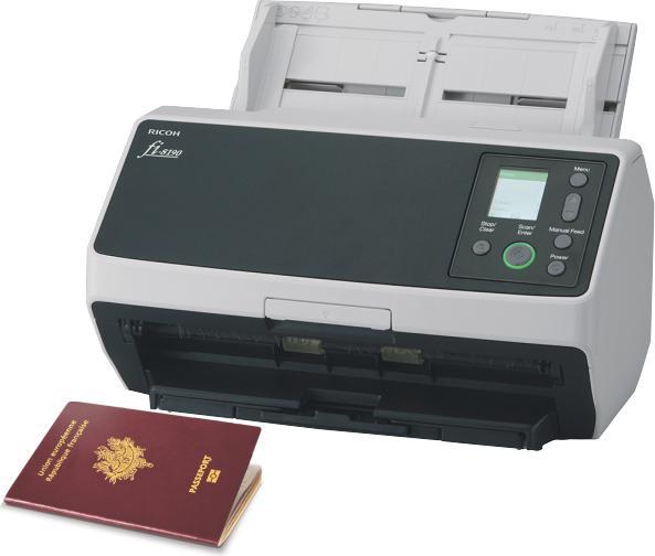 Actual product image RICOH fi-8190 document scanner (Ethernet, USB)