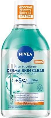 Image du produit NIVEA Derma Skin Clear Micellar Water With 5% Serum 400ml (Eau micellaire, 400 ml)