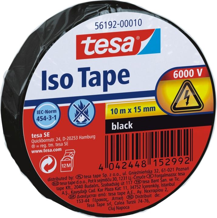 Immagine prodotto tesa Nastro isolante elettrico, nastro adesivo resistente al calore per isolare, riparare e impacchettare (15 mm)