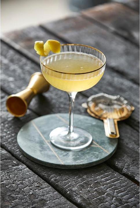 Actual product image Lyngby Glass - Palermo Cocktail glass 31 cl Gold 4 pc (3.15 dl, 4 x, Aperitif glasses)
