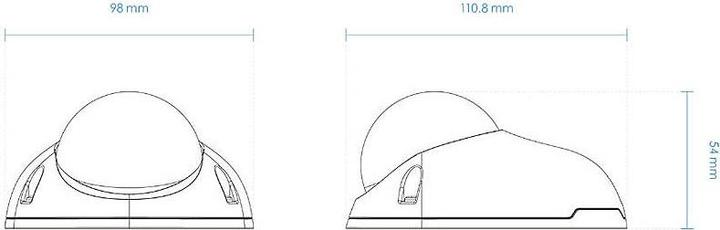 Actual product image Vivotek FD9366-HV(3.6MM) - C Series - Network Surveillance Camera - Dome - Outdoor (1920 x 1080 Pixels)