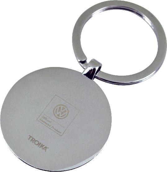 Actual product image Troika VOLKSWAGEN KEYRING Porte-clés avec logo VW rond, brillant gris/noir