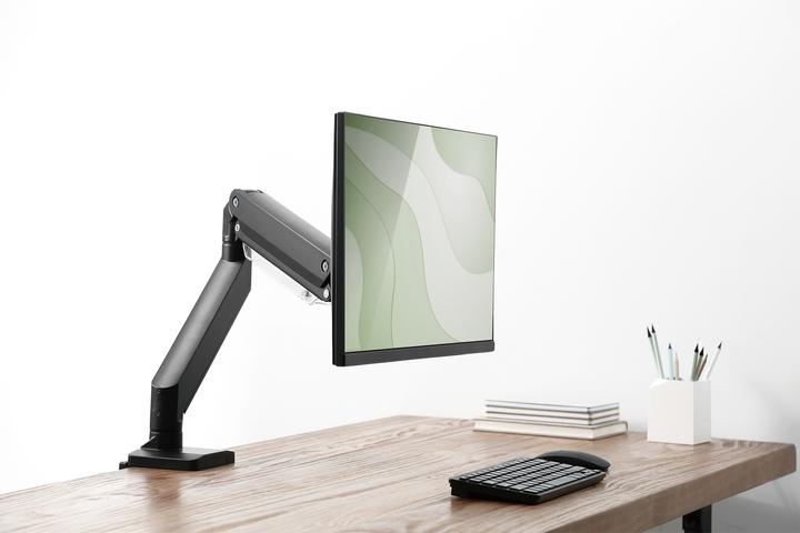 Productafbeelding Digitus Universele enkele monitorhouder met gasdrukveer en klembevestiging (Tabel, 35")