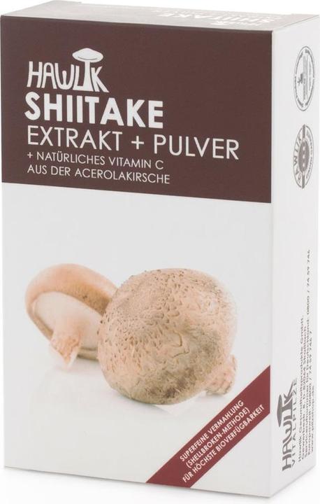 Actual product image Hawlik Shiitake extract + powder capsule (60 Piece, Capsules, 57 g)