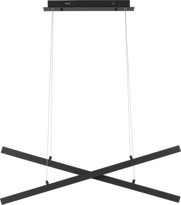 Produktbild Nova Luce X-LINE LED Pendelleuchte Schwarz 40W Warmweiss 100x8x120cm dimmbar 9060920