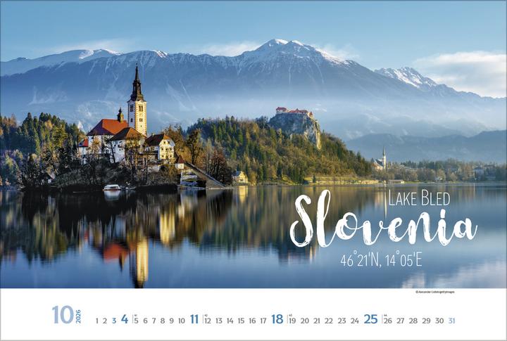 Produktbild Verlag Bildkalender Around the World 2026, Papierformat: Kein