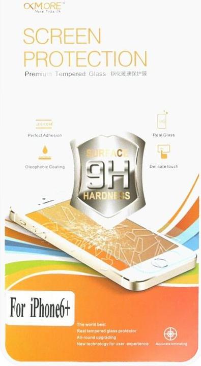 Produktbild Okmore 9H Displayschutzfolie Glas iPhone 6 / 6s plus (1 Stück, Apple iPhone 6s Plus, Apple iPhone 6 Plus)