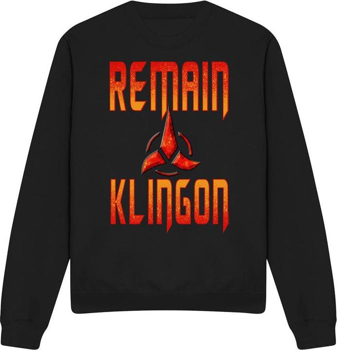 Universal Textiles Remain Klingon Sweatshirt (XXL)
