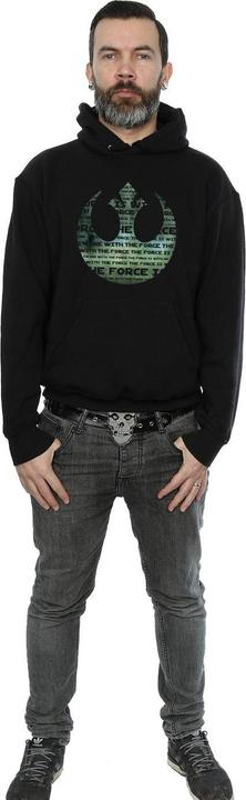 Image du produit Star Wars - Sweat à capuche ROGUE ONE I'M ONE WITH THE FORCE ALLIANCE EMBLEM GREEN - Homme (3XL)