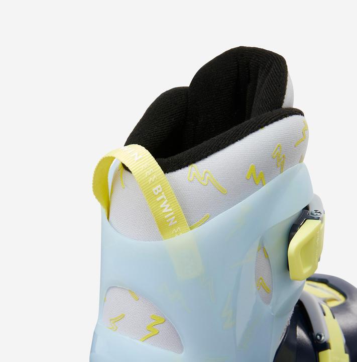 Produktbild Oxelo Play 5 Kids' Inline Skates - Blue/Lemon yellow (32, 34)