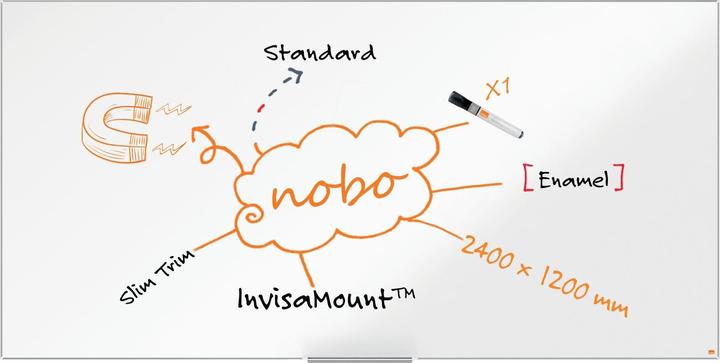 Produktbild Nobo Weisswandtafel Impression Pro Emaille (240 x 120 cm)