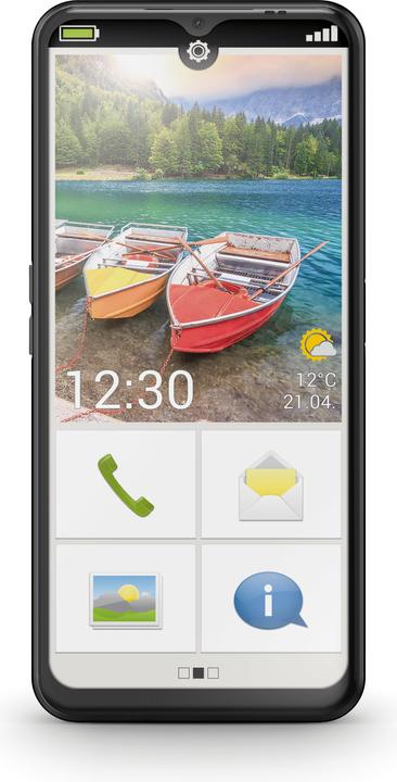 Image du produit Emporia ME6 (5G) avec bouton de panique (128 Go, Noir, 6.58", SIM simple, 50 Mpx, 5G)