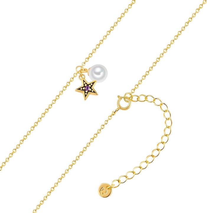 Immagine prodotto Glanzstücke München Collana da donna con stella in argento - 34606 (Argento, 40 - 45 cm)