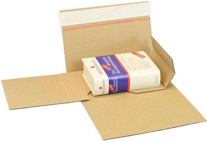 Image du produit Transpak Emballage pour livres Drehfix fermeture SK dimensions 220x160x10-50mm qualité 1.20 B A5 marron (50 x)
