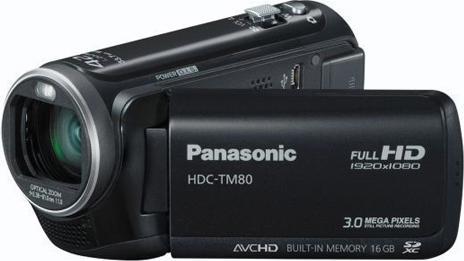 Panasonic HDC-TM80, FullHD, DualFlash, 34x Zoom, 16GB, Black (2000 x)