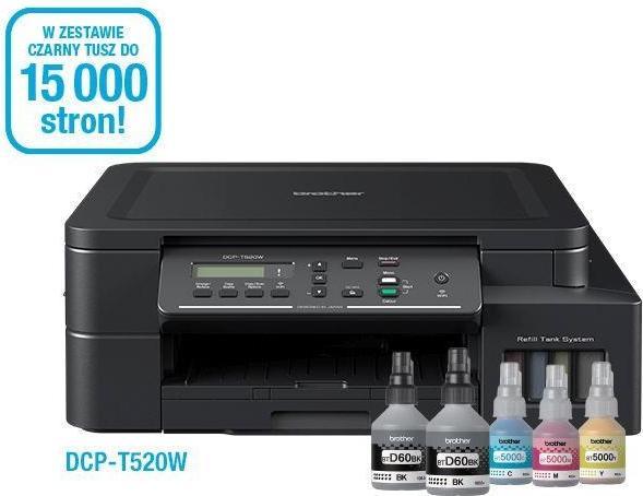 Produktbild Brother DCP-T520W Multifunktionsdrucker Tintenstrahl A4 6000 x 1200 DPI 30 Seiten pro Minute WLAN (Tintentank, Farbe)