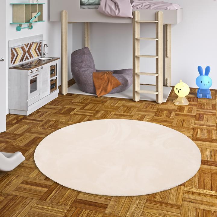Actual product image Pergamon Kinder Super Soft Fellteppich Pearl Kids Rund (160 x 160 cm)