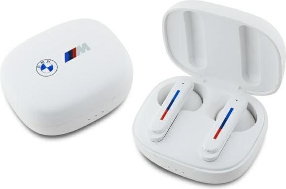 BMW Bluetooth headphones BMBEMIATP20LOH TWS + docking station white/white Printed logos (Wireless)