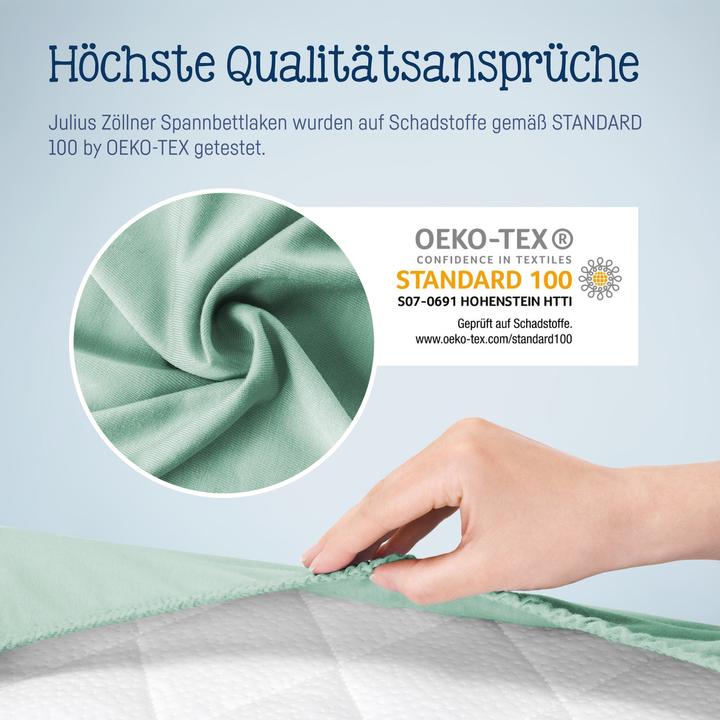 Produktbild Julius Zöllner Fix-Leintuch Jersey Salbei 90 x 40 cm (90 x 40 cm)